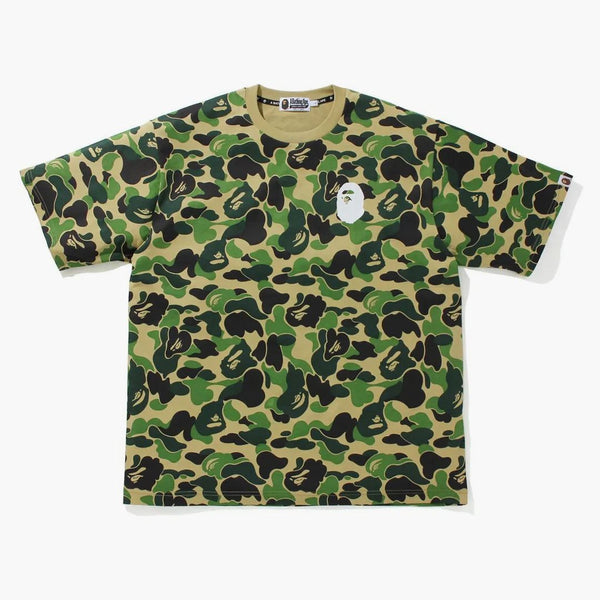 BAPE BIG ABC CAMO APE HEAD REAPLED FIT TEE GRÖN