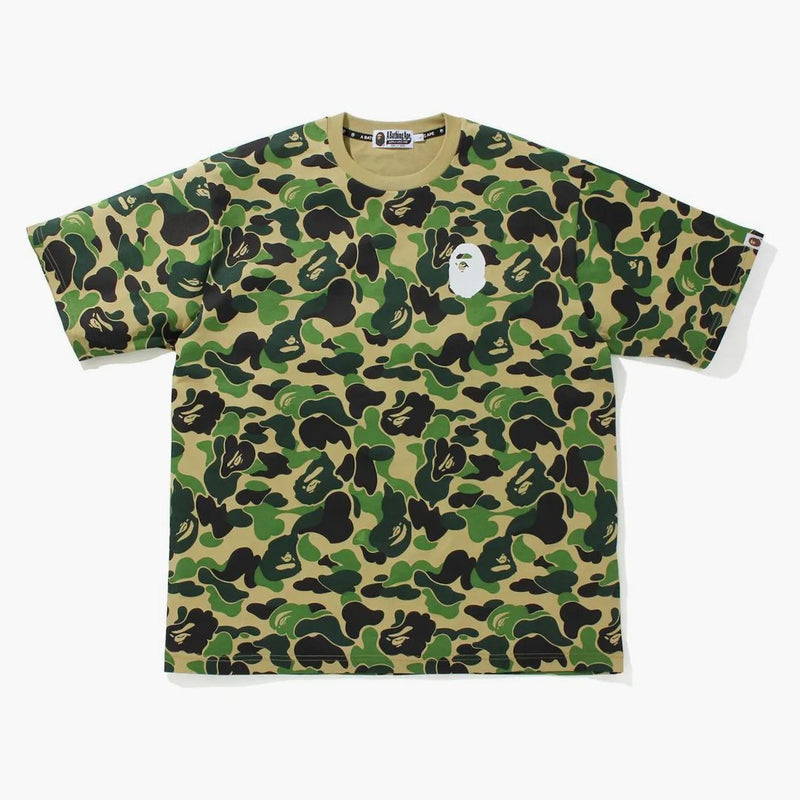 BAPE BIG ABC CAMO APE HEAD REAPLED FIT TEE GRÖN