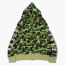 Bape Big Abc Camo Relaxed Fit Full Zip Hoodie Green