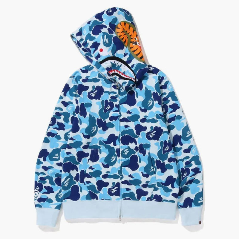 Bape Big ABC Camo Shark Full Zip Sampanie Blue