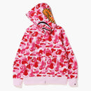 Bape Big Abc Camo Shark Full Zip Hoodie Pink
