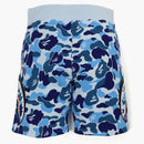 Bape Big Abc Camo Side Shark Sweat Shorts Blue