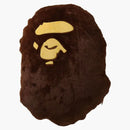 Bape Big Ape Head Cushion Brown