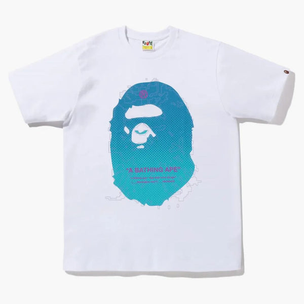 Bape Big Ape Head Digital Mosaic Tea (FW22) White Blue