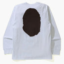 Bape Big Ape Head L/S Tea Tea White