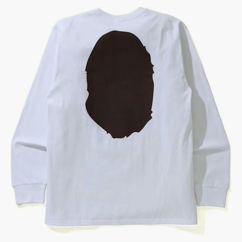 Bape grande scimmia testa l/s tè tè bianco