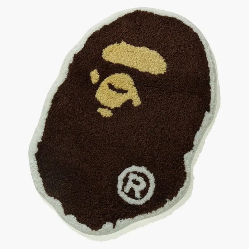Bape Big Ape Head Rug Mat Brown
