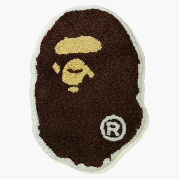 Bape Big Ape Head Rug Mat Brown