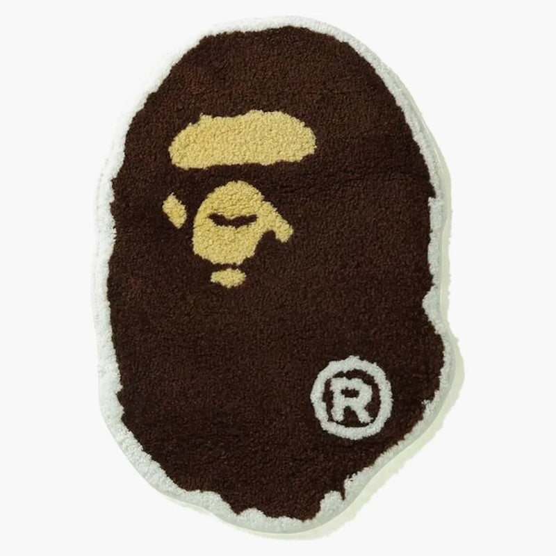 Bape Ape Head Rug (SS21) Brown