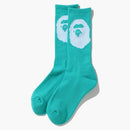 Bape Big Ape Head Socks Sax