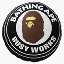 BAPE Big Bulter Work Shop BWS Circle Cushion Black