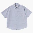 Bape Big College Shirt Sax