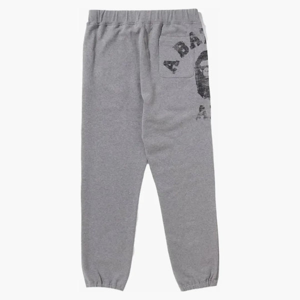 BAPE BIG COLLEGE SOWER PANTS GRAY