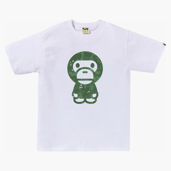 Bape Bitmap Big Baby Milo Tea White