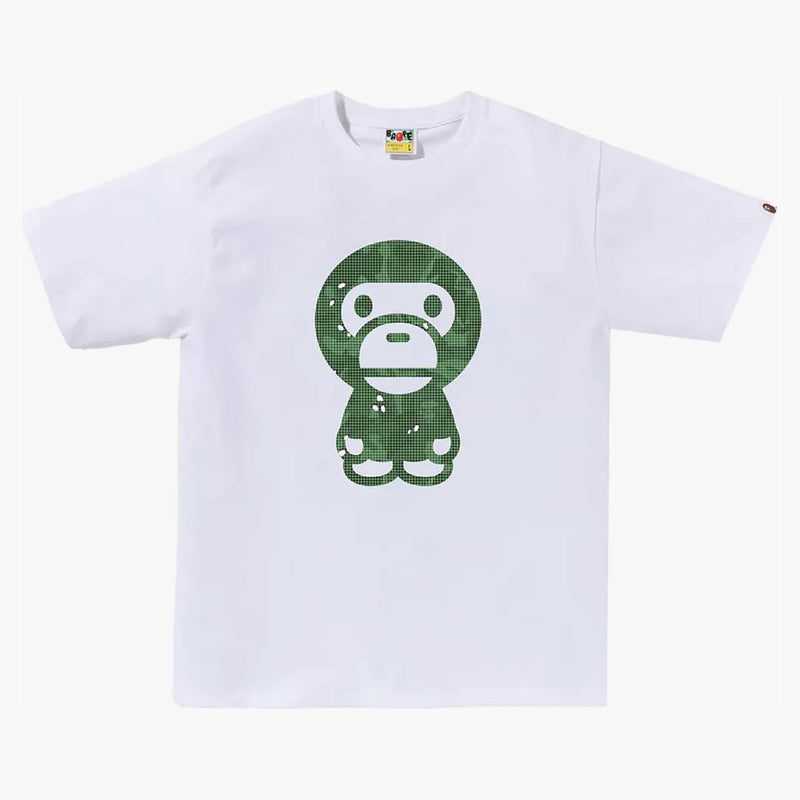 Bape Bitmap Big Baby Milo Tea White