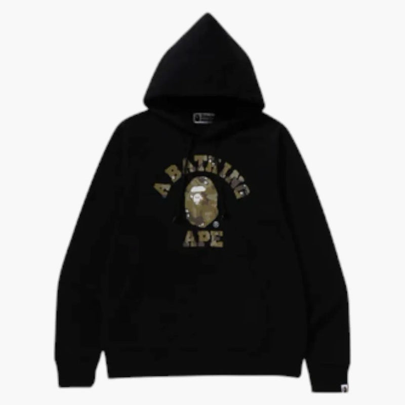 Bape Bitmap College Moclover Hoodie Black