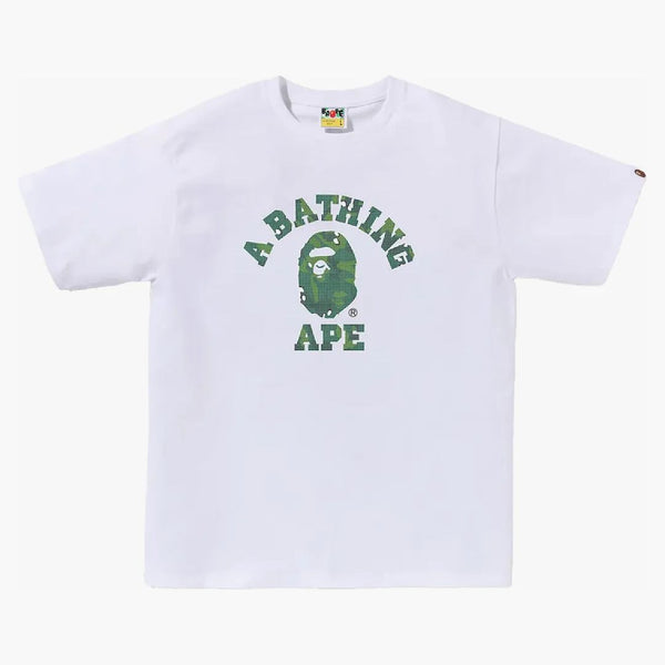 Bape Bitmap College Tee White