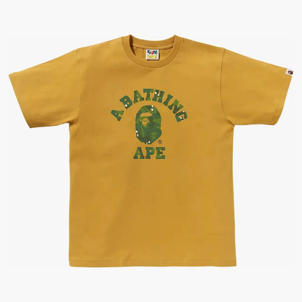 Bape Bitmap College Tee Yellow