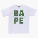 Bape Bitmap Logo Tea White
