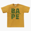 Bape Bitmap Logo Tea Yellow