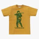 Bape Bitmap Soldier Tee Yellow