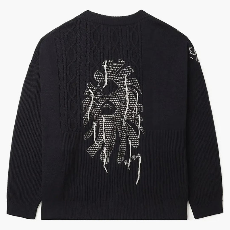 Bape Black Logo Cardigan Black