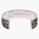 Bape Black Madface Bangle Silver