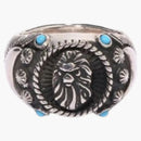 Bape Black Madface Navajo Ring Silver