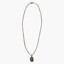 Bape Black Madface Necklace Silver