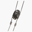 Bape Black Madface Pendant Necklace Silver