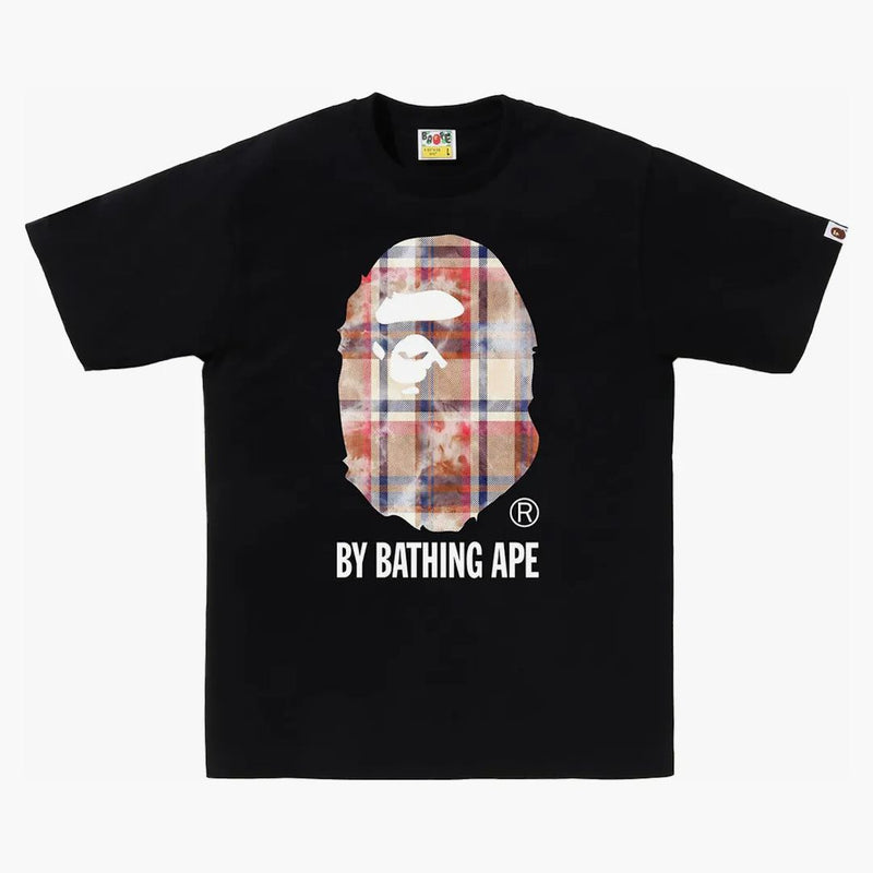 Bape Bleach Check Ape Head Tea Black