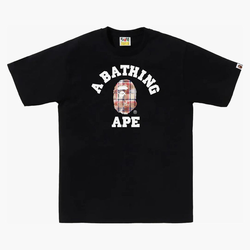 BAPE BLEACH Controlla il tè al college nero