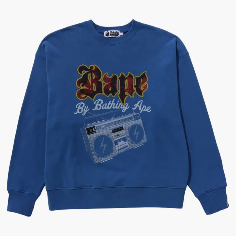 BAPE BOOMBOX CrewNeck Blue