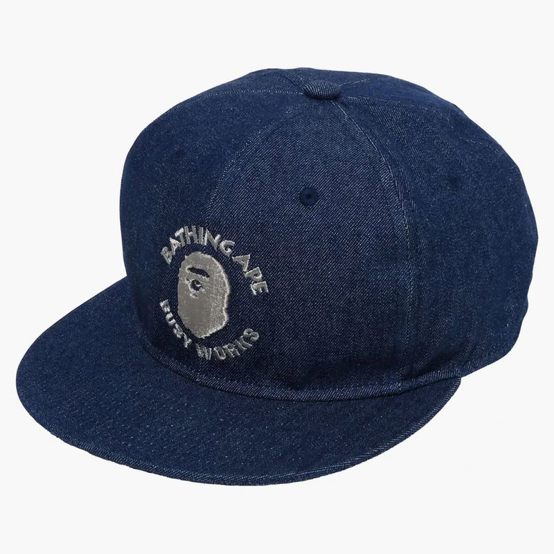 Bape Busy Work Denim Cap Indigo