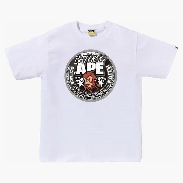 Bape Busy Works Bathing Ape Tee White