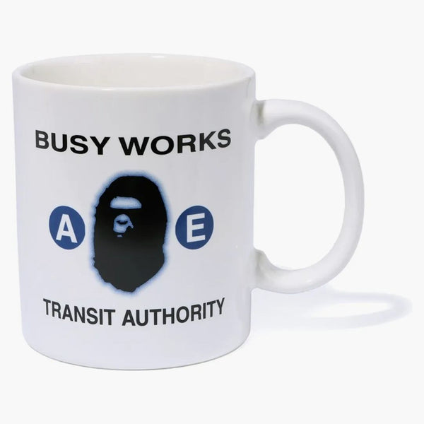Bape Busy Works Taza blanca