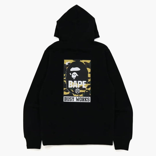Bape Busy Works Pullover Hoodie Black