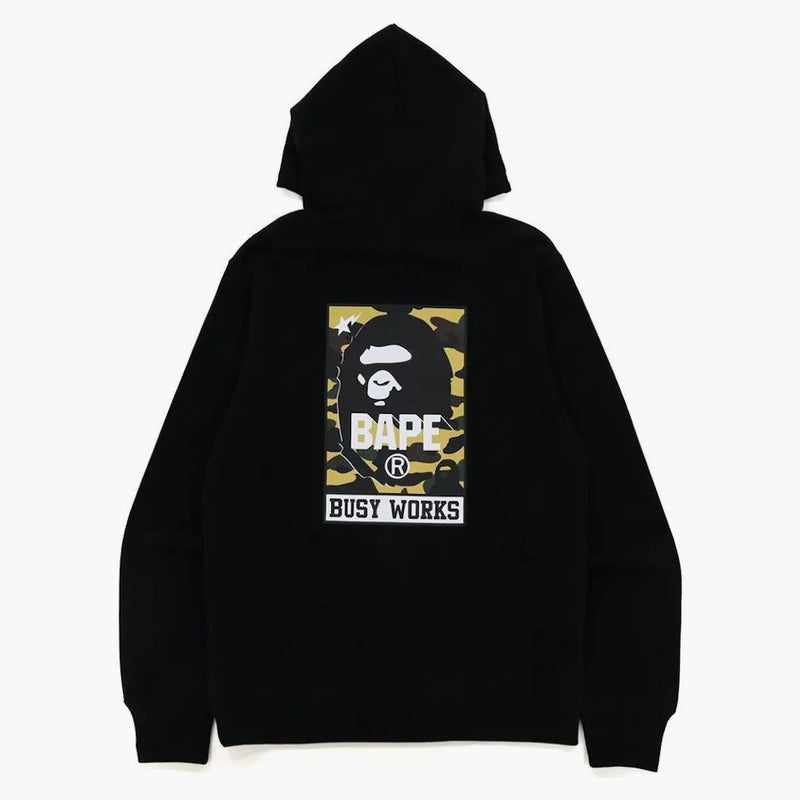 Bape Busy Works Pullover Hoodie Black