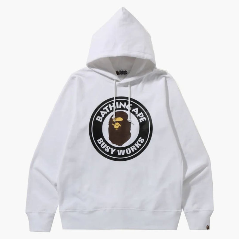 Bape Busy Works Pullover Hoodie (SS22) White