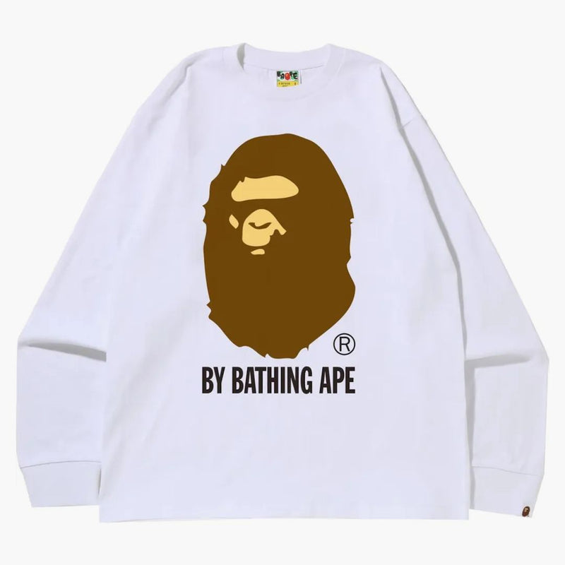 BAPE BY BAMBINE APE L/S TEA (SS22) BIANCO