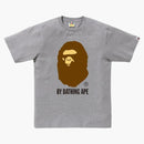 BAPE bying bared logo tè grigio