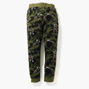 Bape Shark 1st Camo Sweat Pants FW20 Green