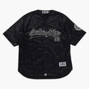 Bape Camo Stripe Béisbol Camisa de béisbol Negro