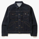 Bape Champion Denim Jacket Indigo