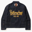 Bape Champion Denim Jacket Indigo