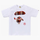 Bape Check Ape Face Tee White