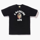 Bape Check College Tee Black/beige