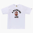 Bape Check College Tea White