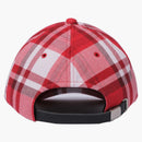 Bape Check Gift Ape Head Cap Red
