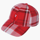 Bape Check Gift Ape Head Cap Red